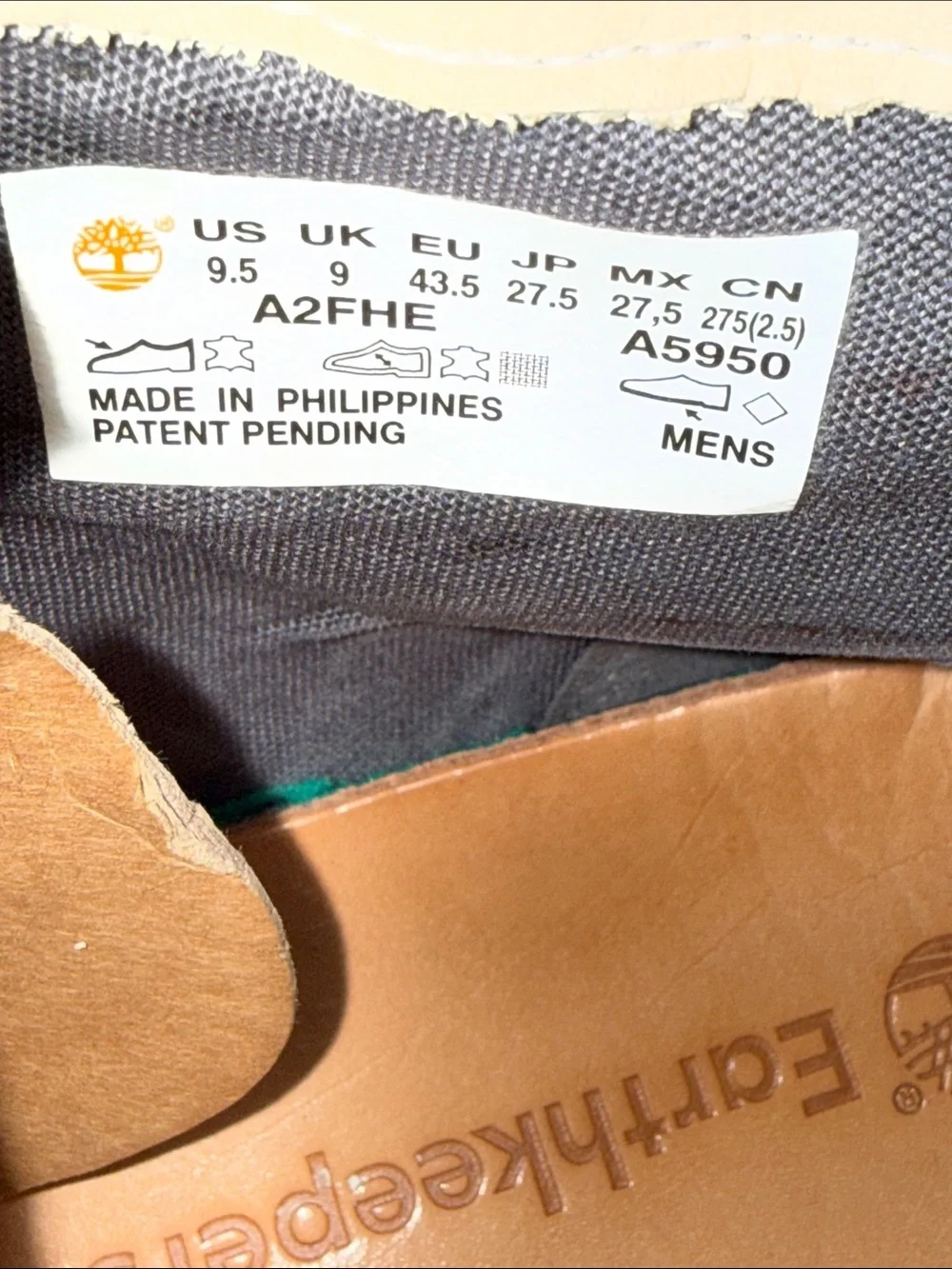 Timberland branded shoebox